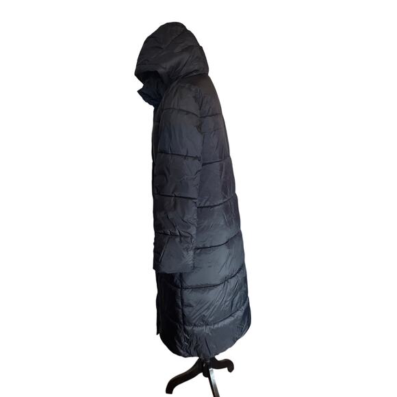 Banana Republic WATER RESISTANT PUFFER JACKET NWT XS few long black retail $220 - Picture 9 of 10